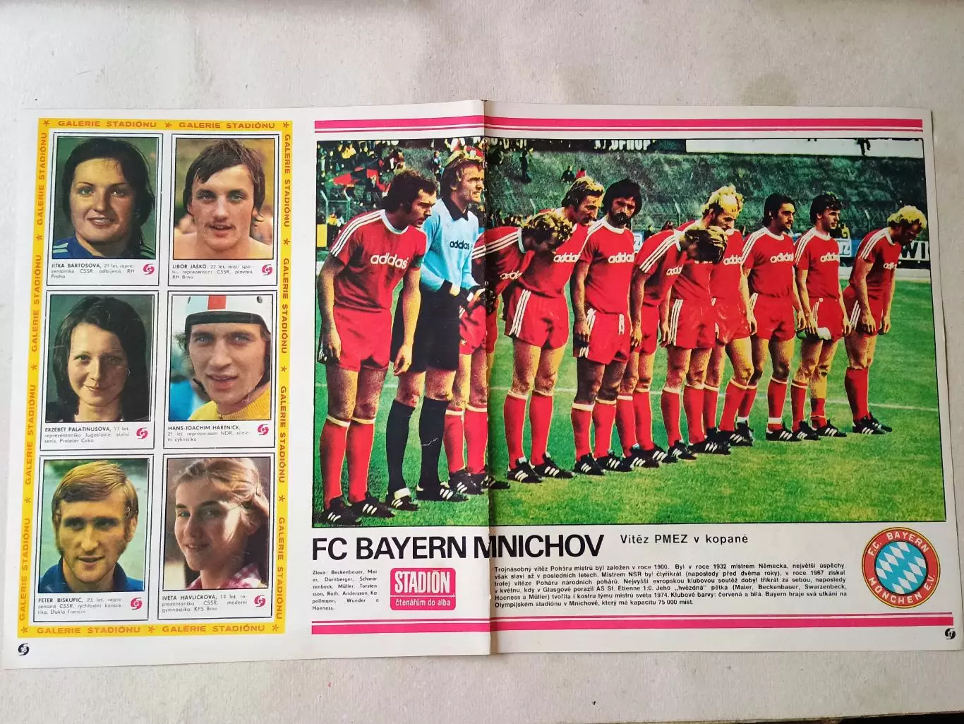 Плакат из журнала Стадион- Bayern 15