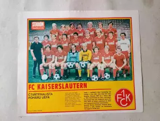 Плакат из журнала Стадион- Kaiserslautern 3