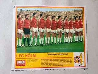 Плакат из журнала Стадион- Koln 11