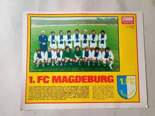 Плакат из журнала Стадион- Magdeburg 2