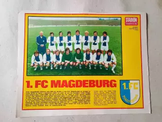Плакат из журнала Стадион- Magdeburg 3