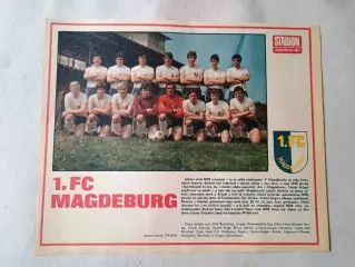 Плакат из журнала Стадион- Magdeburg 4