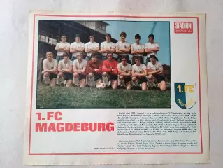 Плакат из журнала Стадион- Magdeburg 6
