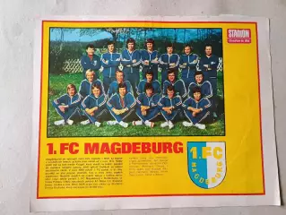 Плакат из журнала Стадион- Magdeburg 7