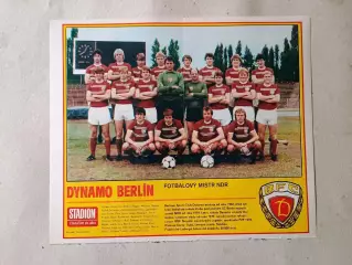 Плакат из журнала Стадион- Dynamo Berlin