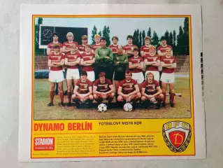 Плакат из журнала Стадион- Dynamo Berlin 2