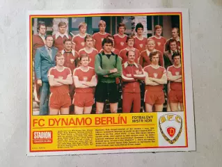 Плакат из журнала Стадион- Dynamo Berlin 5