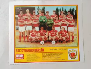 Плакат из журнала Стадион- Dynamo Berlin 7