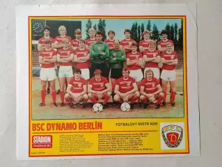 Плакат из журнала Стадион- Dynamo Berlin 8