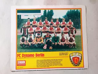 Плакат из журнала Стадион- Dynamo Berlin 10