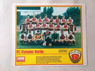 Плакат из журнала Стадион- Dynamo Berlin 11