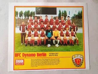 Плакат из журнала Стадион- Dynamo Berlin 14