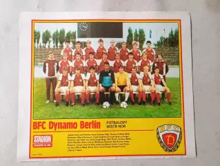 Плакат из журнала Стадион- Dynamo Berlin 15