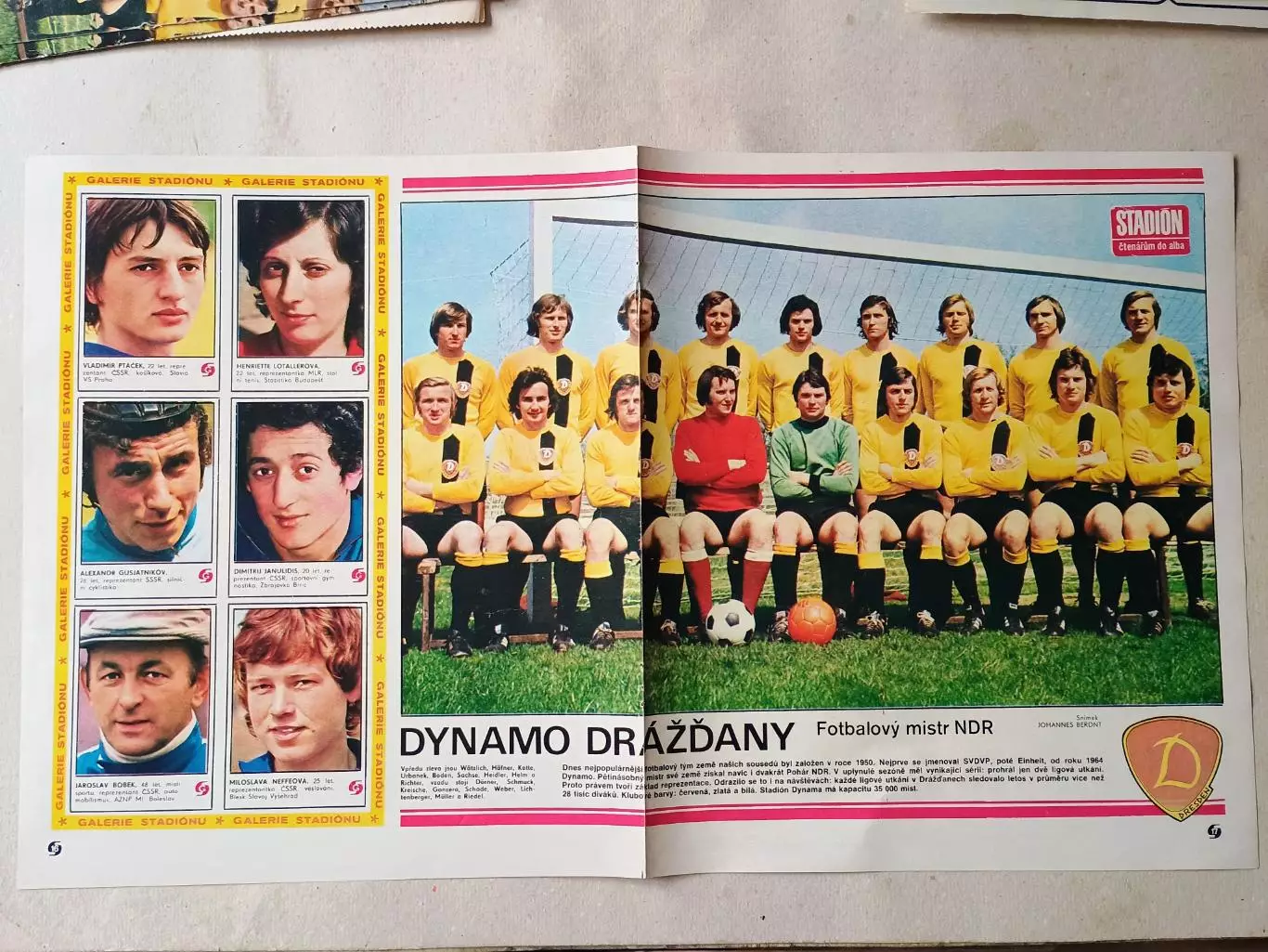 Плакат из журнала Стадион- Dynamo Dresden