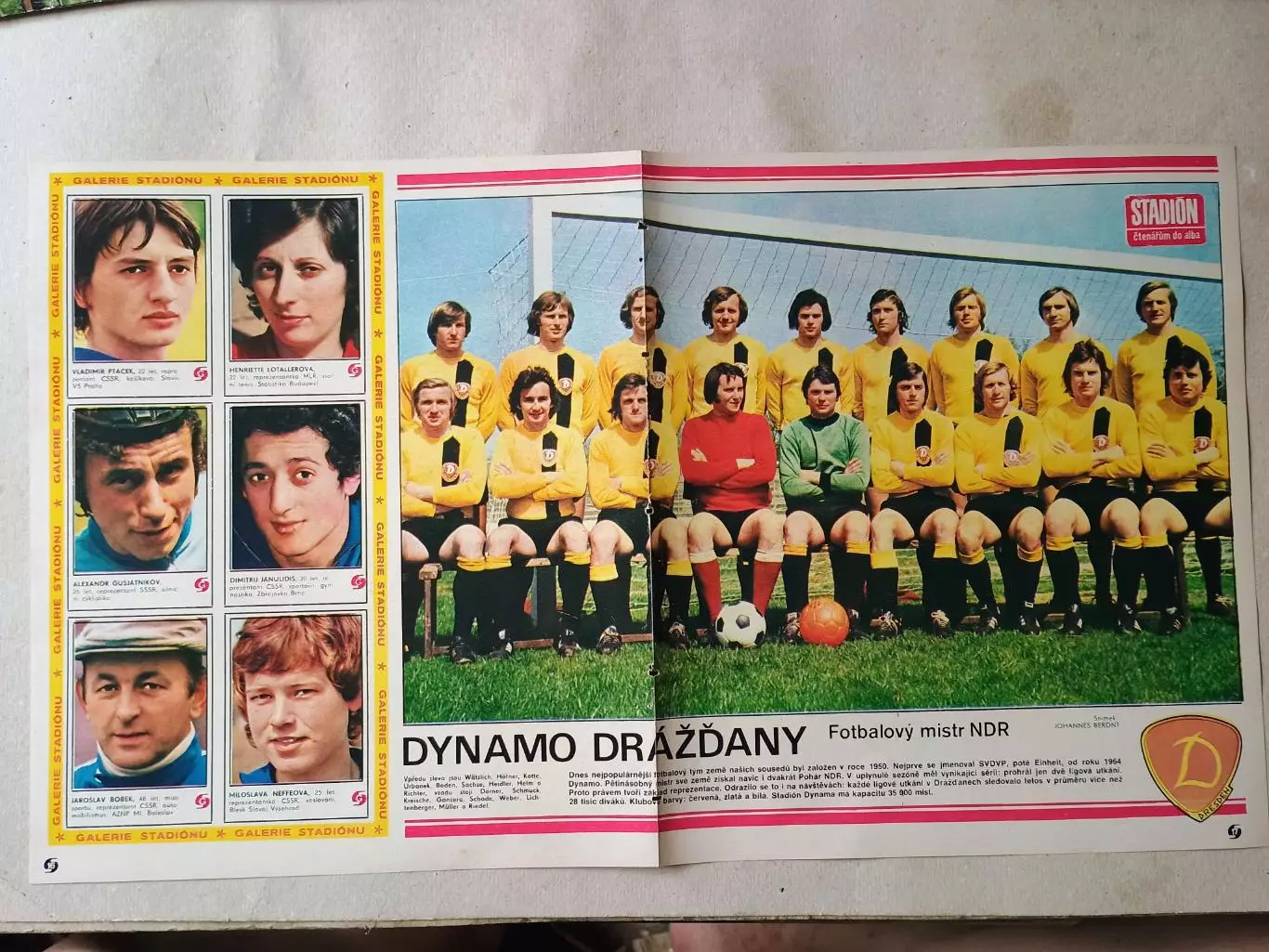 Плакат из журнала Стадион- Dynamo Dresden 2