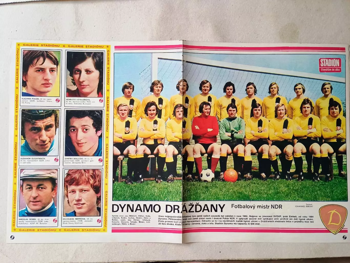 Плакат из журнала Стадион- Dynamo Dresden 3