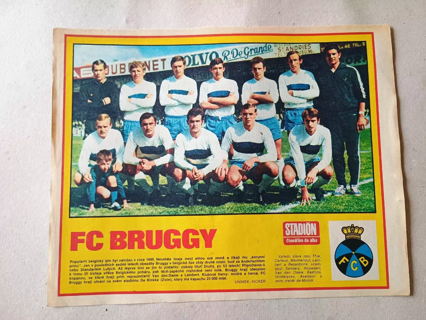 Плакат из журнала Стадион- Bruggy 3