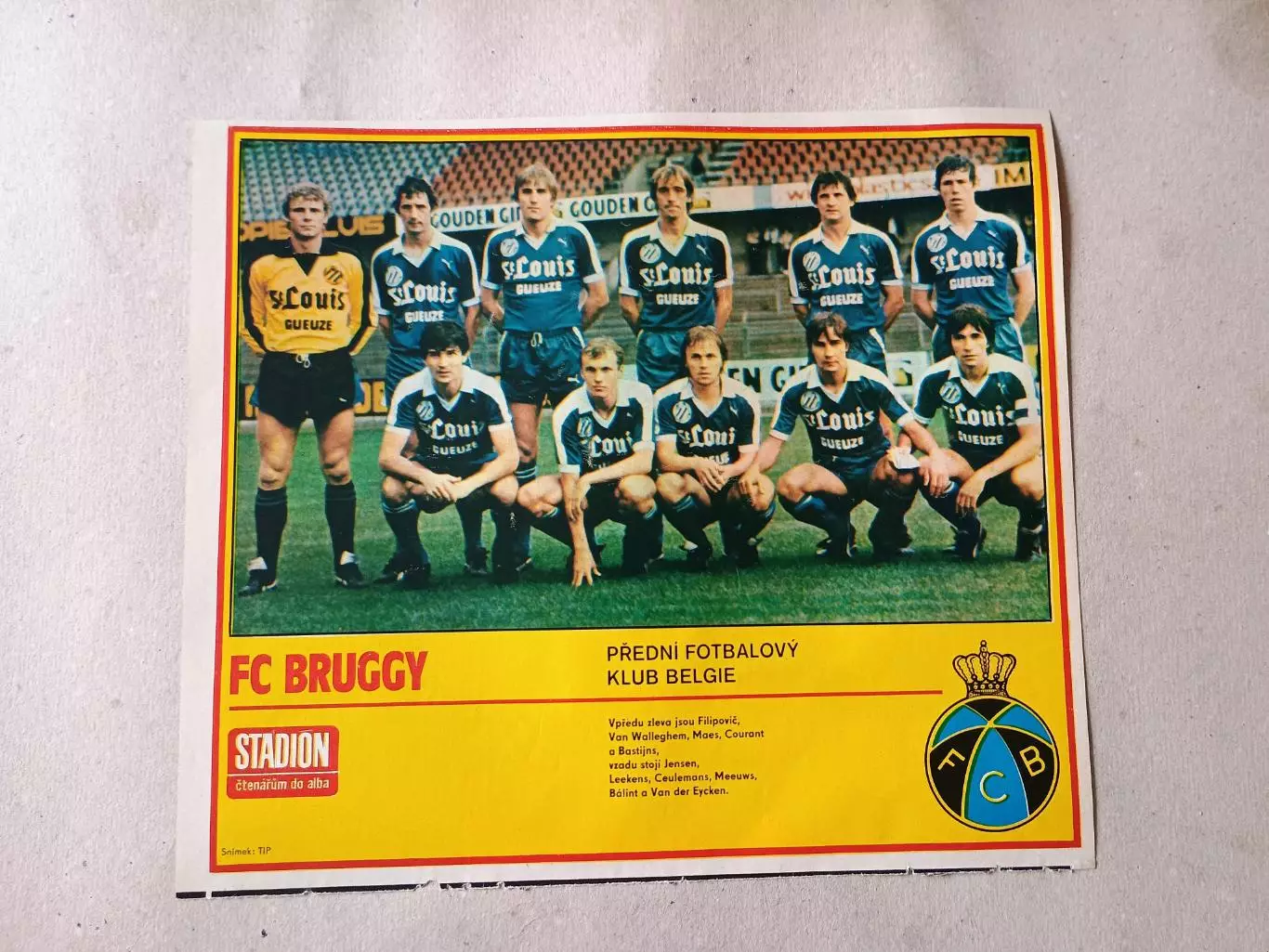 Плакат из журнала Стадион- Bruggy 4