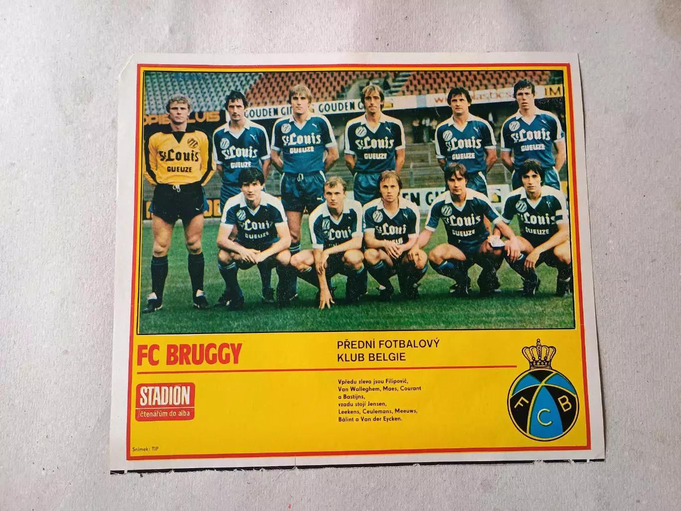 Плакат из журнала Стадион- Bruggy 5