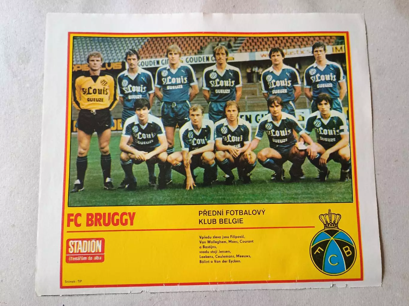 Плакат из журнала Стадион- Bruggy 6