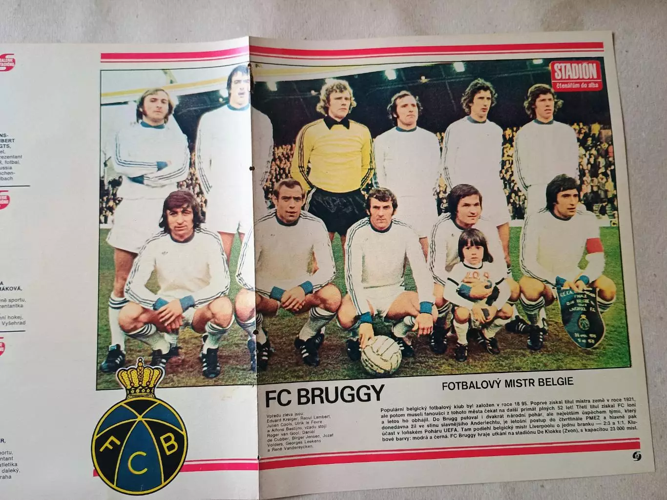 Плакат из журнала Стадион- Bruggy 8