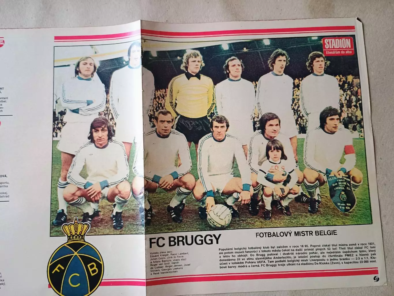 Плакат из журнала Стадион- Bruggy 9