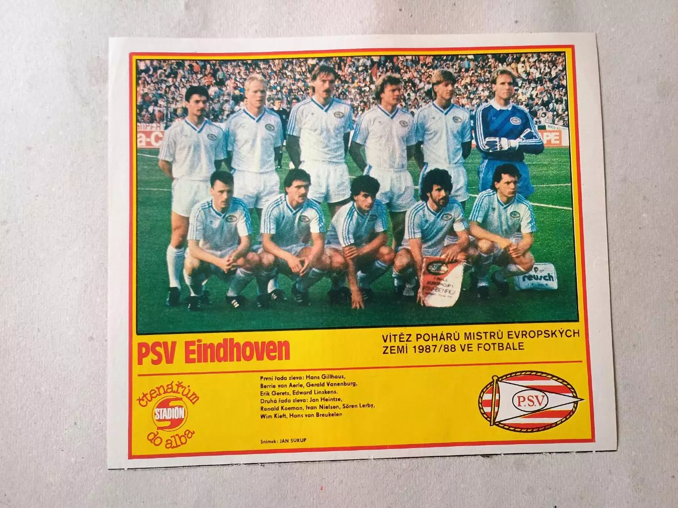 Плакат из журнала Стадион- Eindhoven