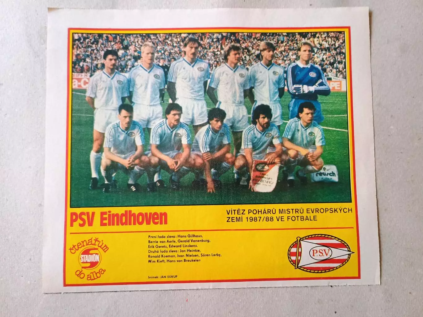 Плакат из журнала Стадион- Eindhoven 2