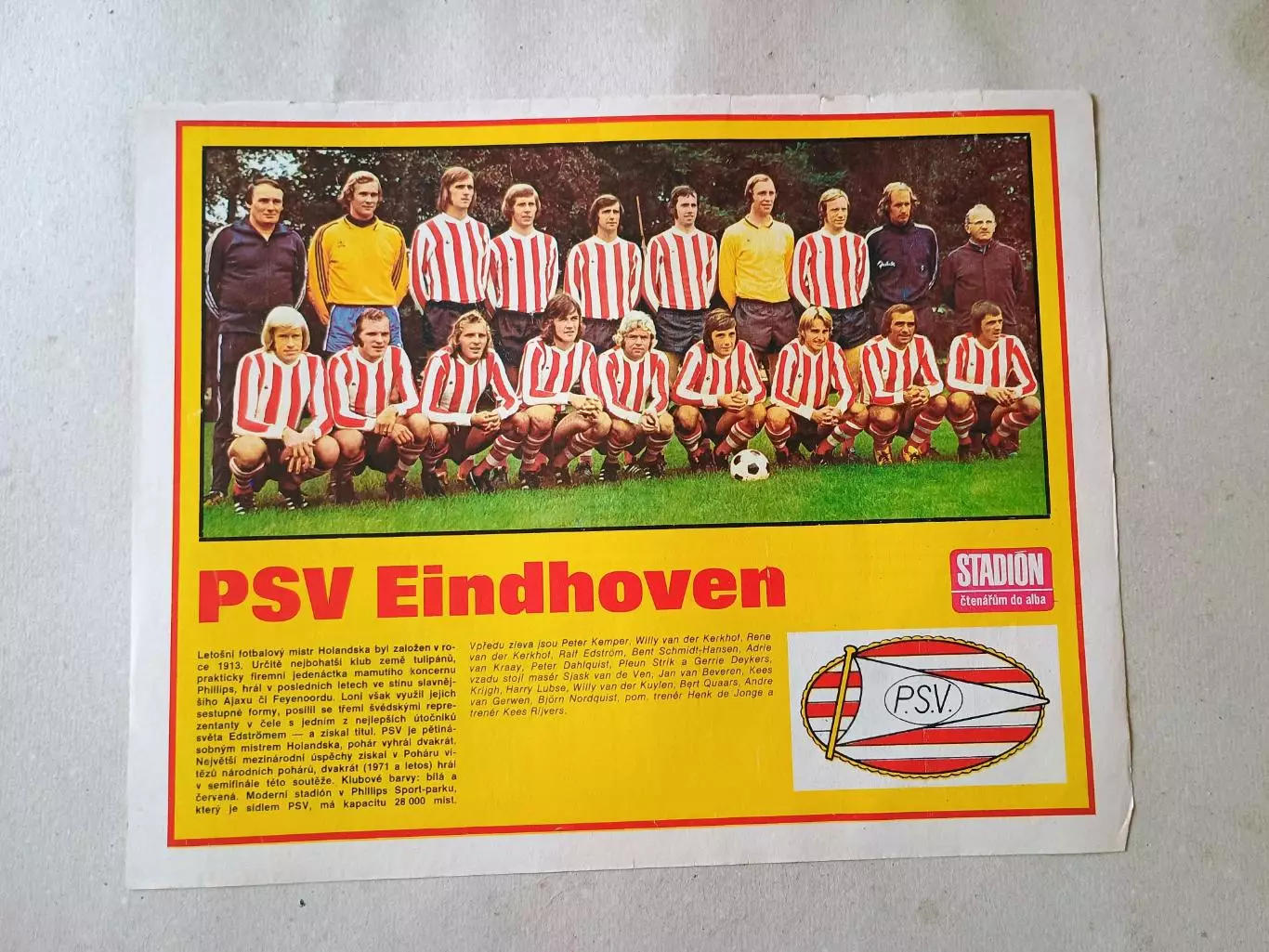 Плакат из журнала Стадион- Eindhoven 4