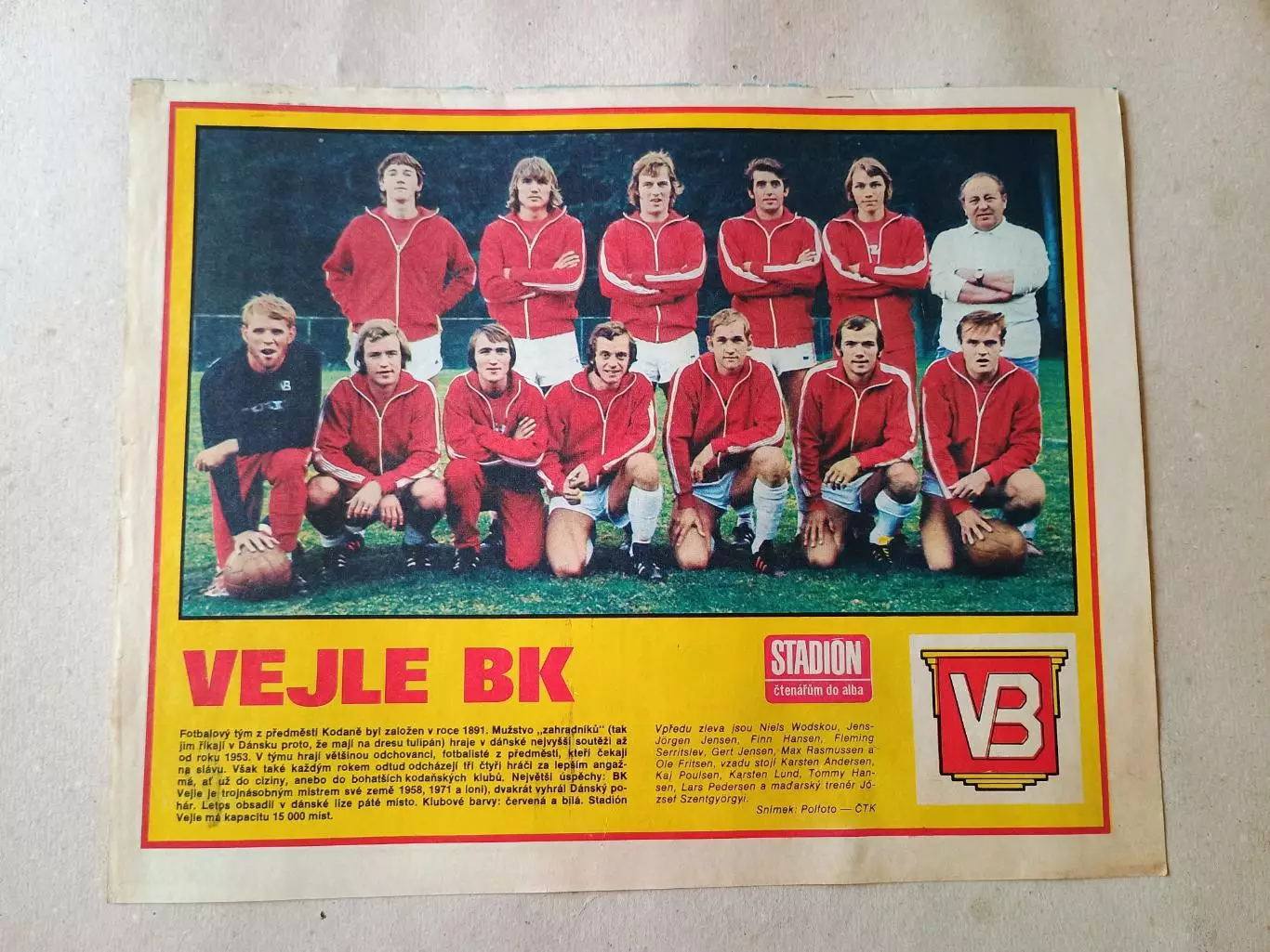 Плакат из журнала Стадион- Vejle 3