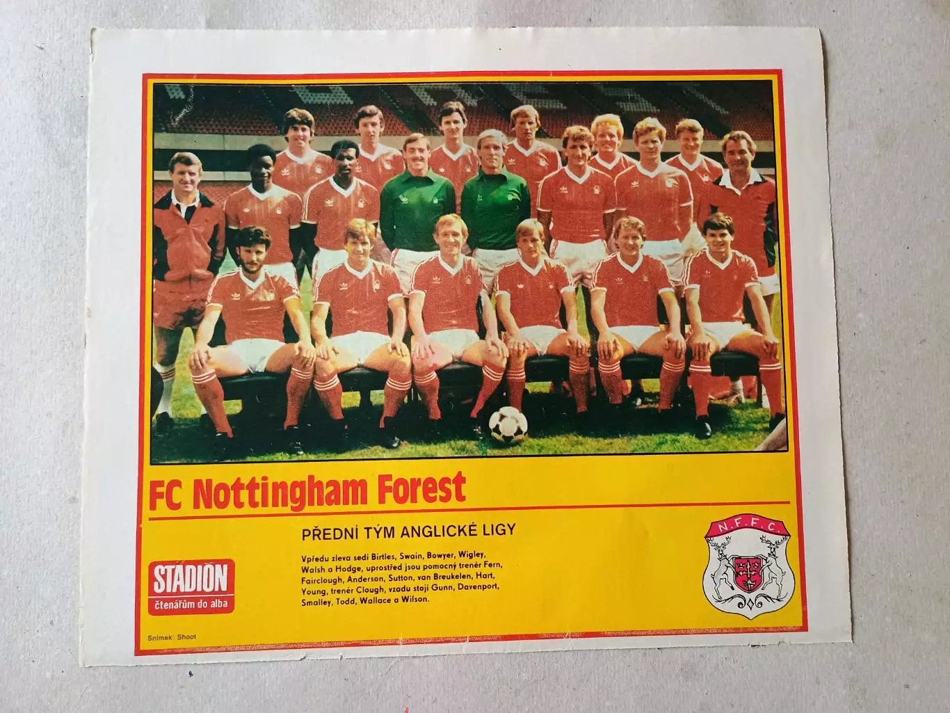 Плакат из журнала Стадион- Nottingham 3