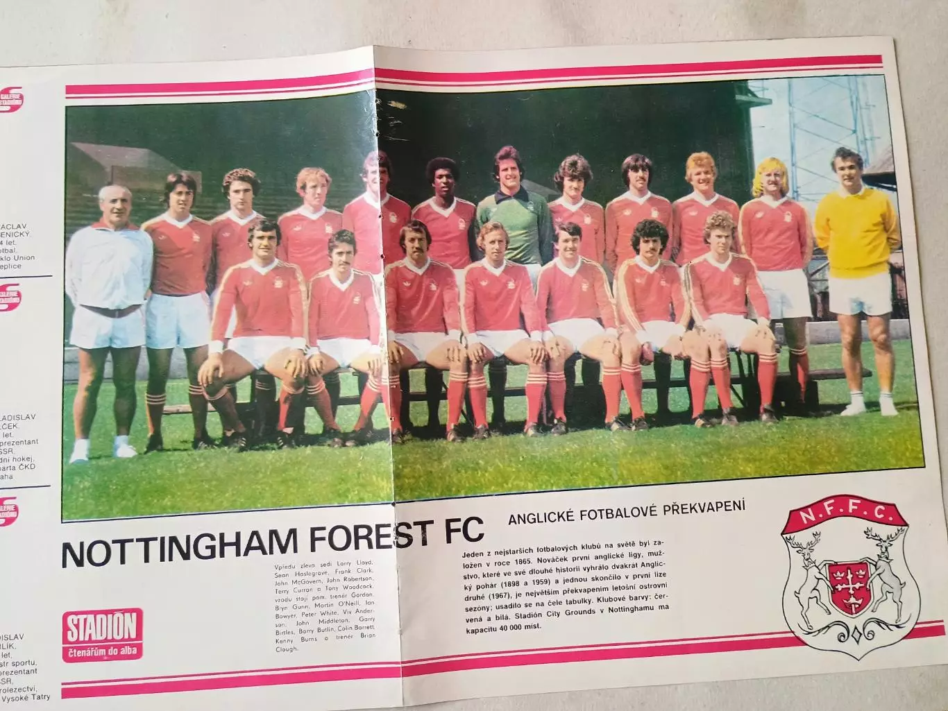 Плакат из журнала Стадион- Nottingham 12