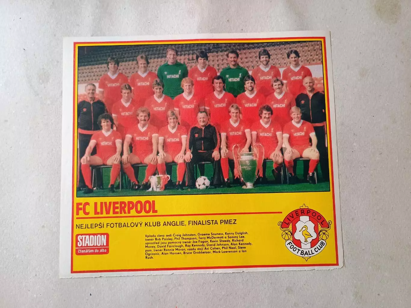 Плакат из журнала Стадион- Liverpool