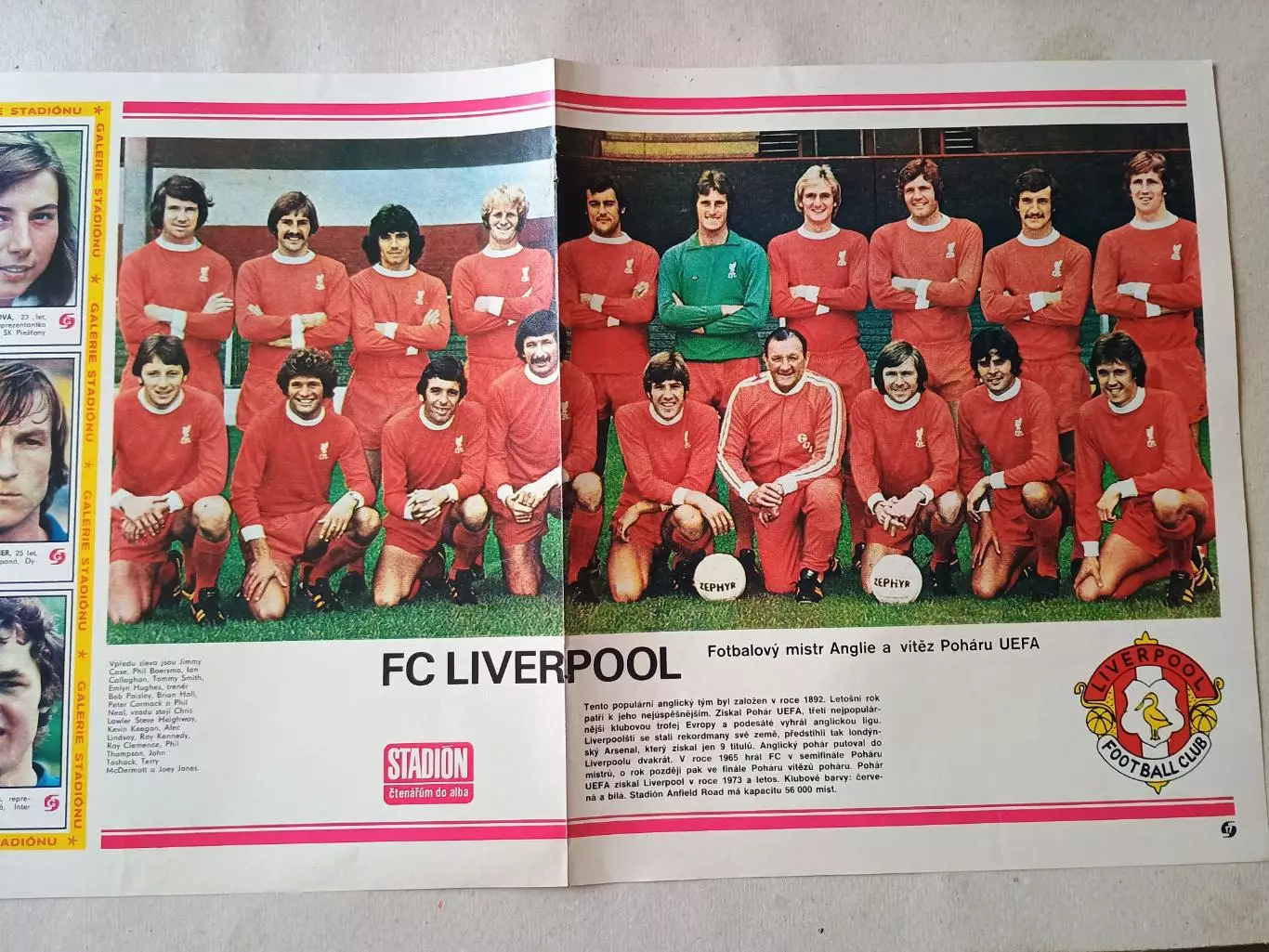 Плакат из журнала Стадион- Liverpool 7