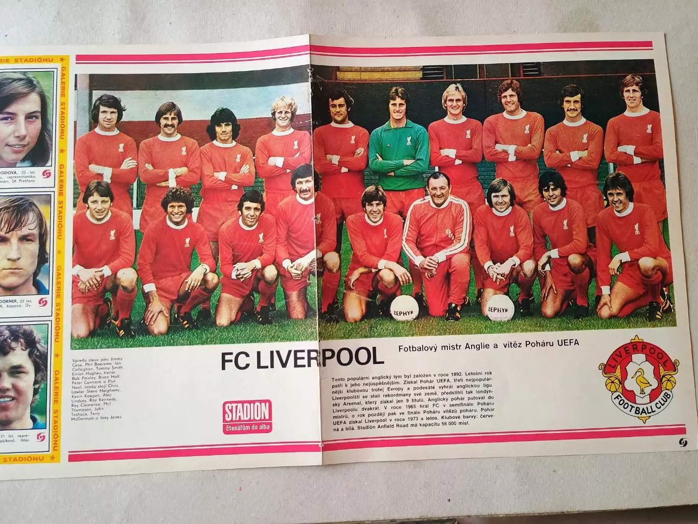 Плакат из журнала Стадион- Liverpool 8