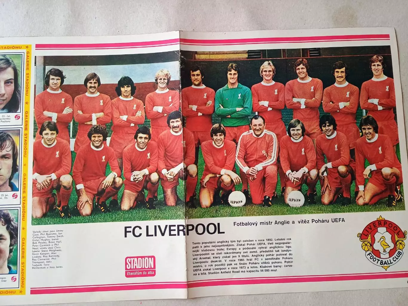 Плакат из журнала Стадион- Liverpool 9
