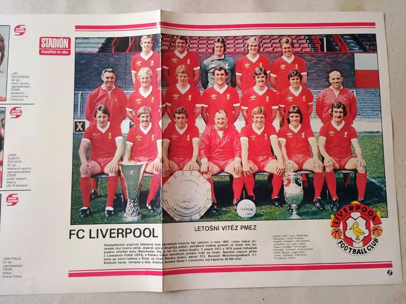 Плакат из журнала Стадион- Liverpool 14