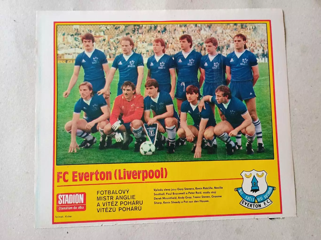 Плакат из журнала Стадион- Everton 4