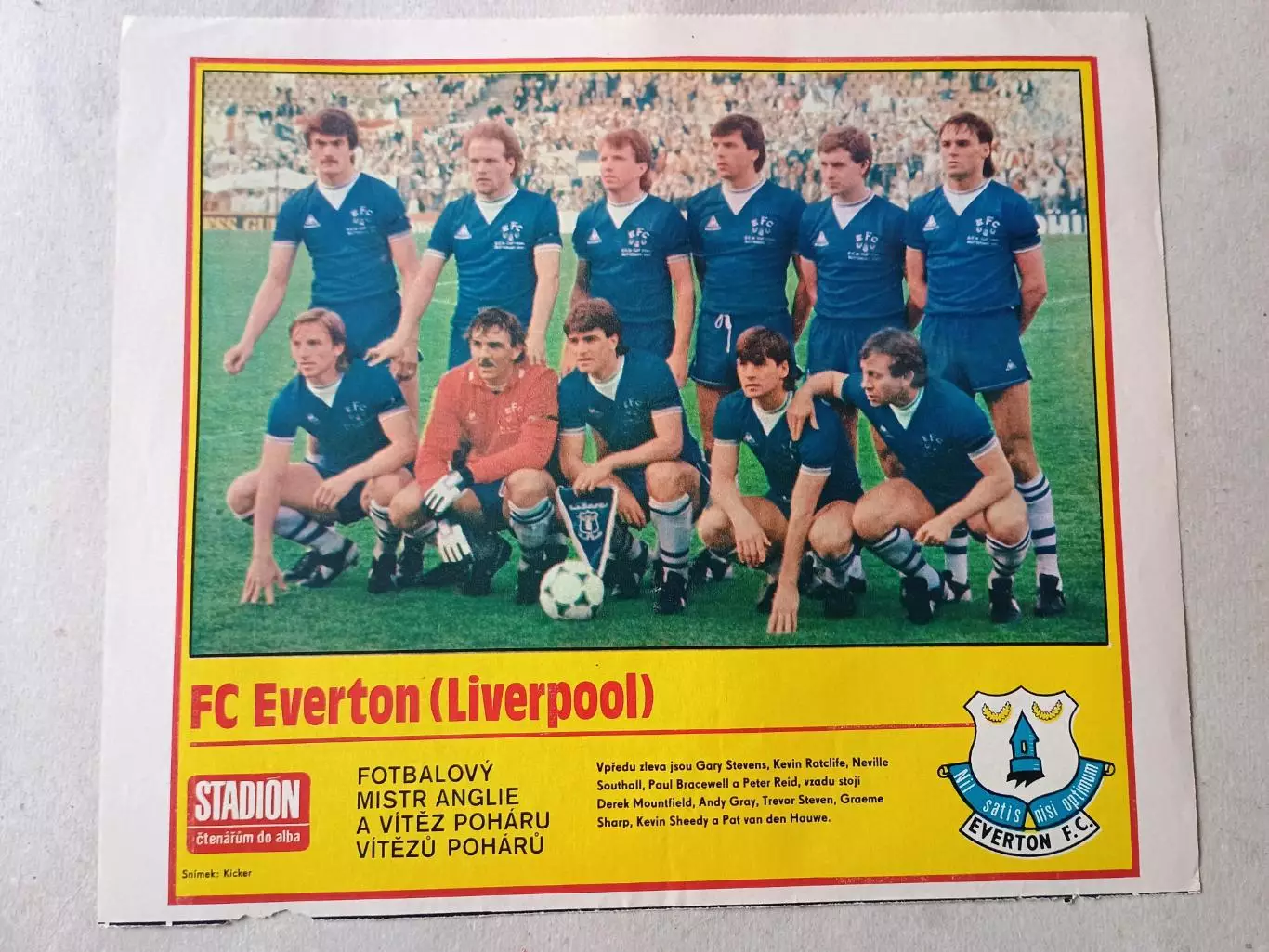 Плакат из журнала Стадион- Everton 5