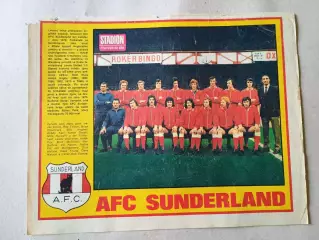 Плакат из журнала Стадион- Sunderland 2