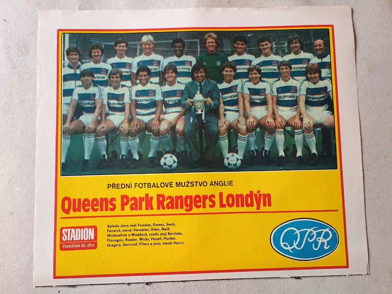 Плакат из журнала Стадион- QPR 2