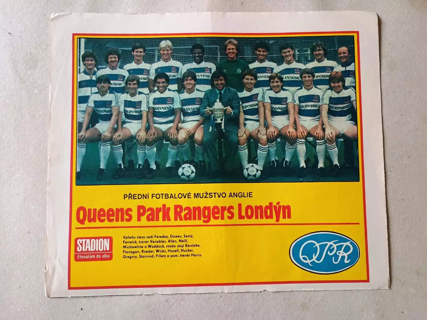 Плакат из журнала Стадион- QPR 3