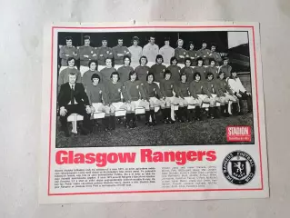 Плакат из журнала Стадион- Rangers 10
