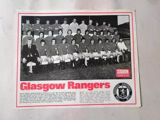 Плакат из журнала Стадион- Rangers 12
