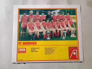 Плакат из журнала Стадион- Aberdeen 2
