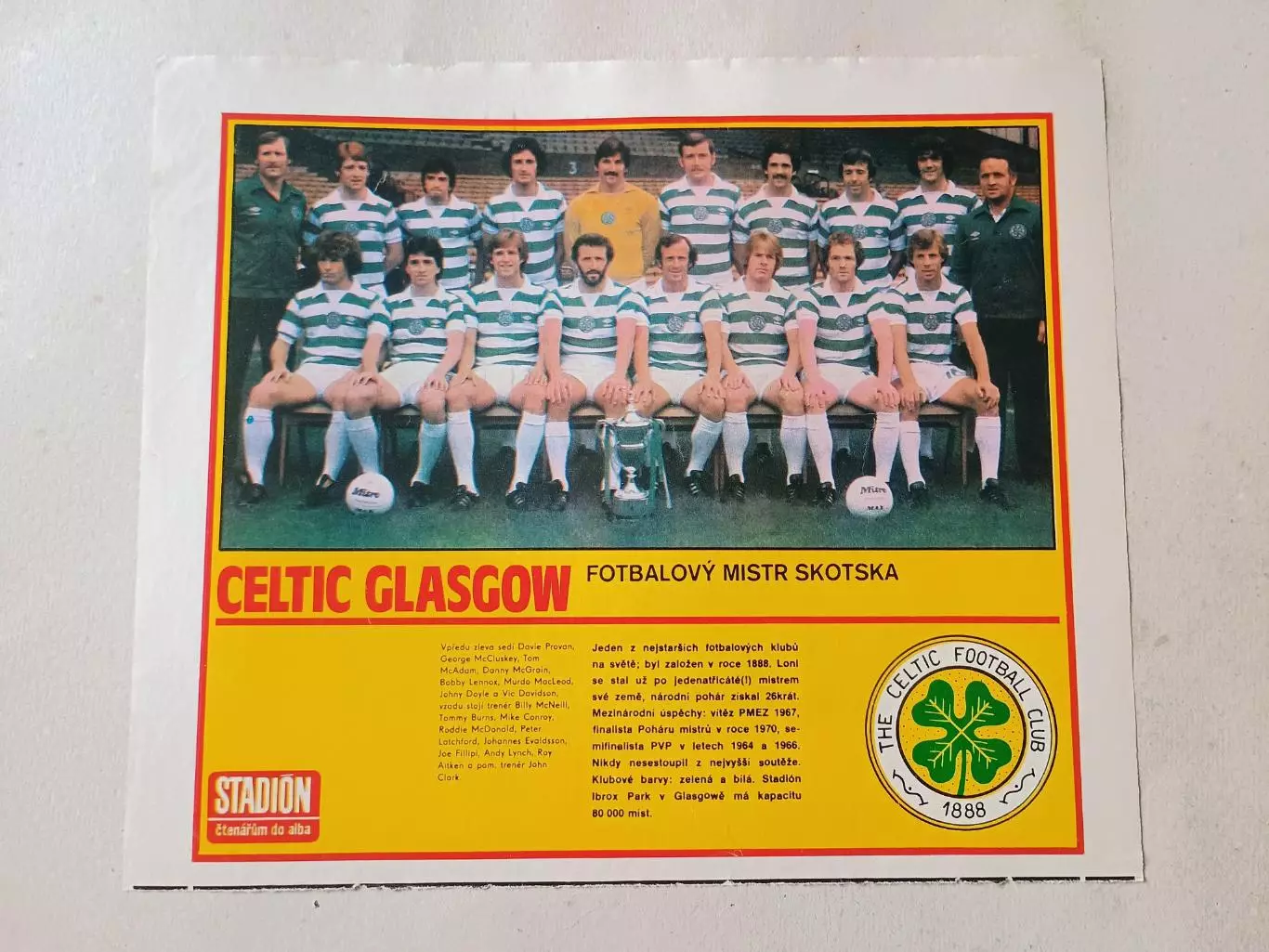 Плакат из журнала Стадион- Celtic 2