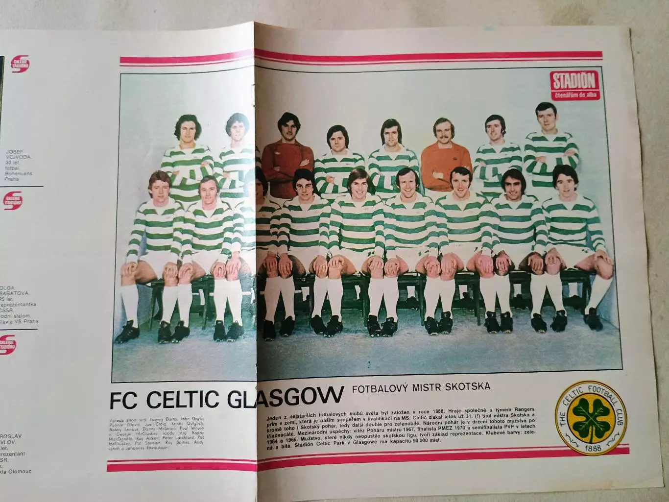 Плакат из журнала Стадион- Celtic 8