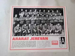 Плакат из журнала Стадион- Ararat 2