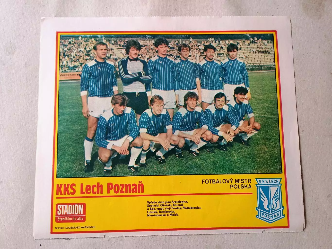 Плакат из журнала Стадион- Lech 3