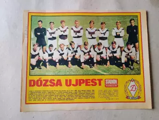 Плакат из журнала Стадион- Dozsa 8